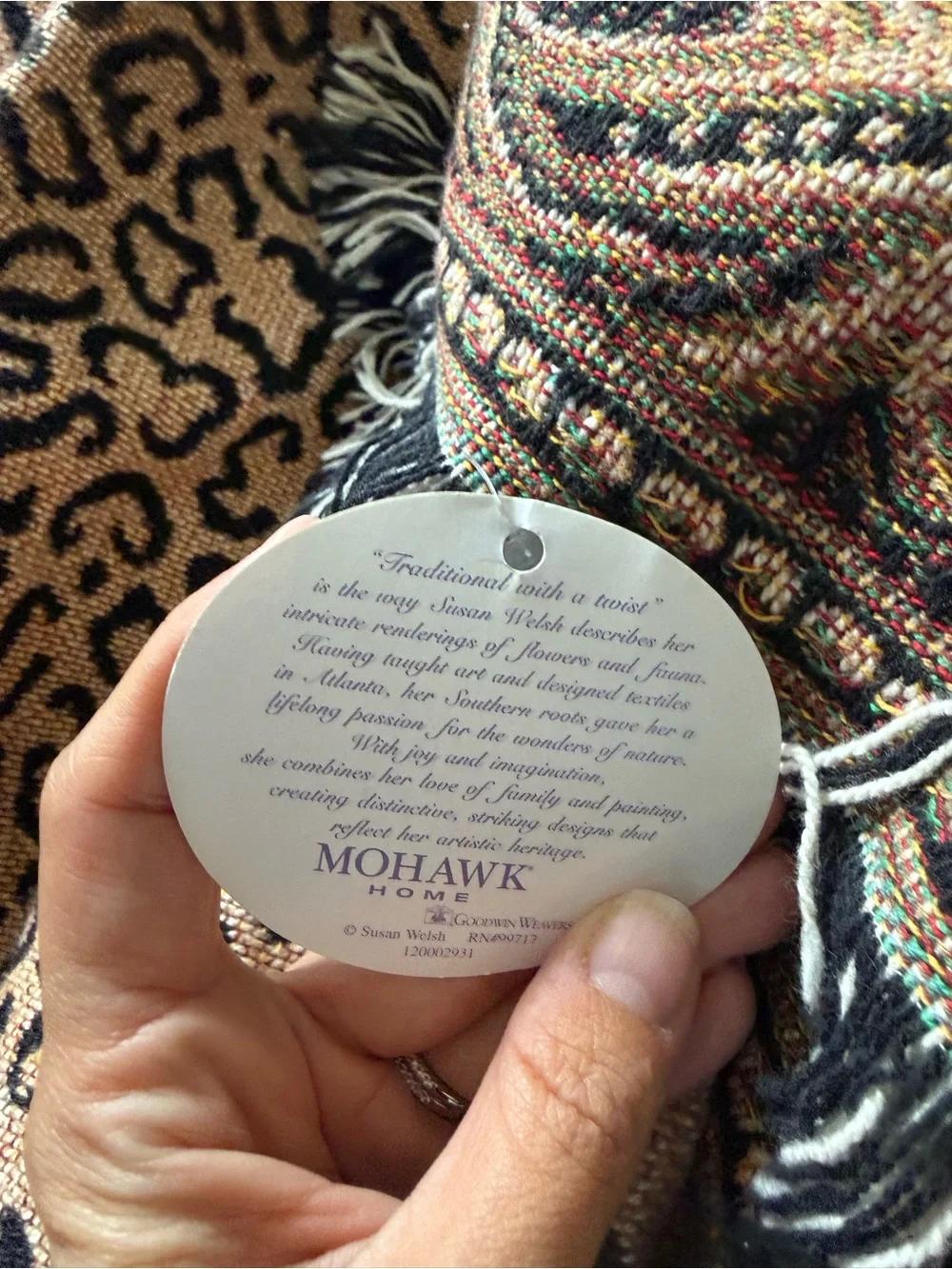 NWT leopard throw blanket